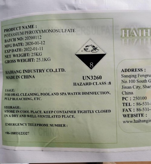 potassium peroxymonosulfate cas 70693-62-8